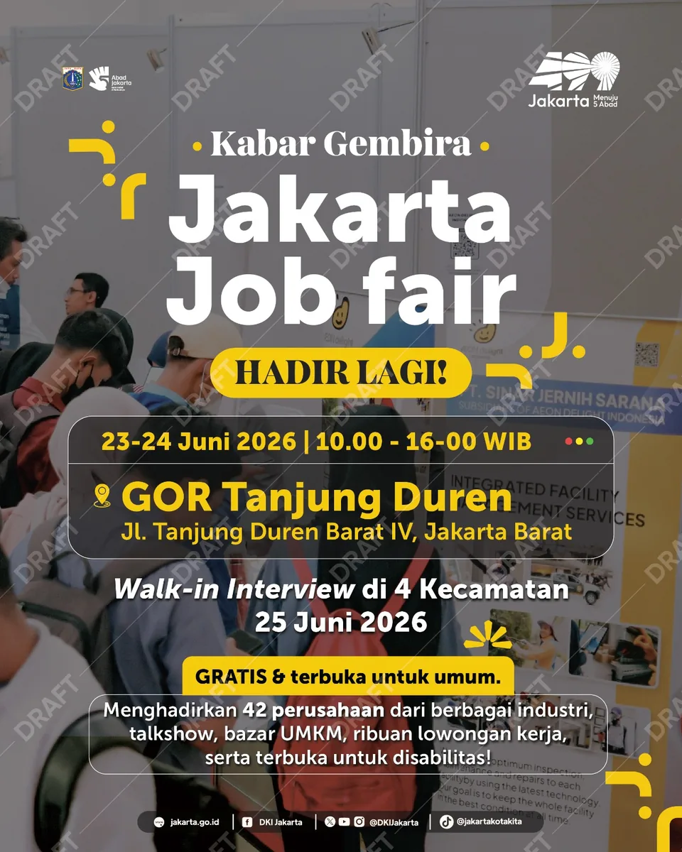 Job Fair Kabupaten Manggarai Barat 2026 (Suku Dinas TKTE Wilayah Kabupaten Manggarai Barat Barat) : 23-24 Juni 2026